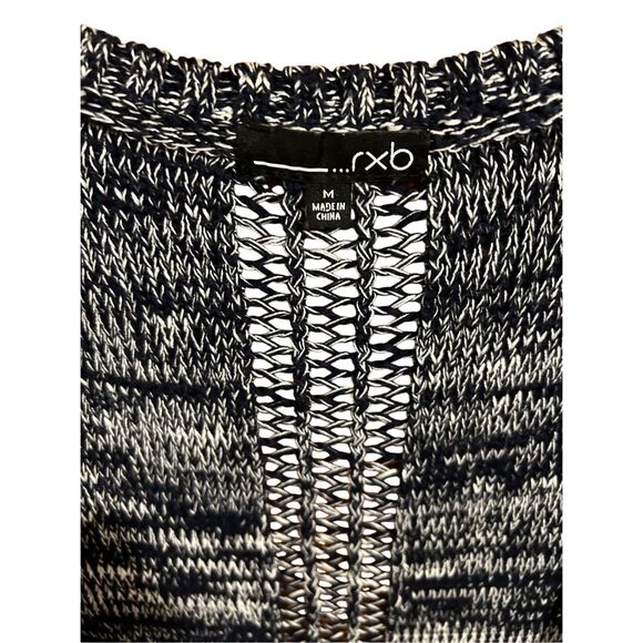 RXB Women’s Size M Blue Knit Sleeveless Vest Knit Cardigan - Picture 3 of 12